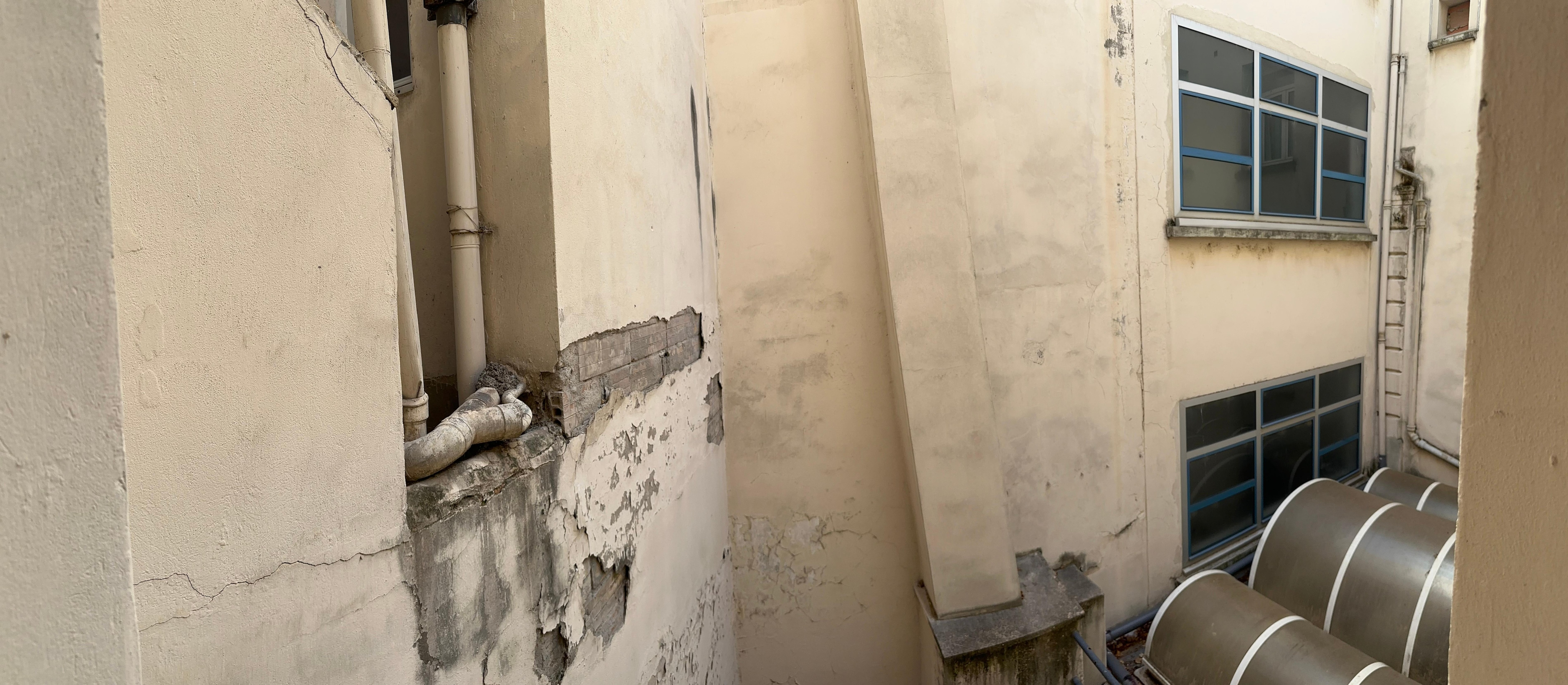 Our view making us wonder where the sewer smell came from.