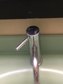 bathroom sink spigot filthy (not cleaned by housekeeping)