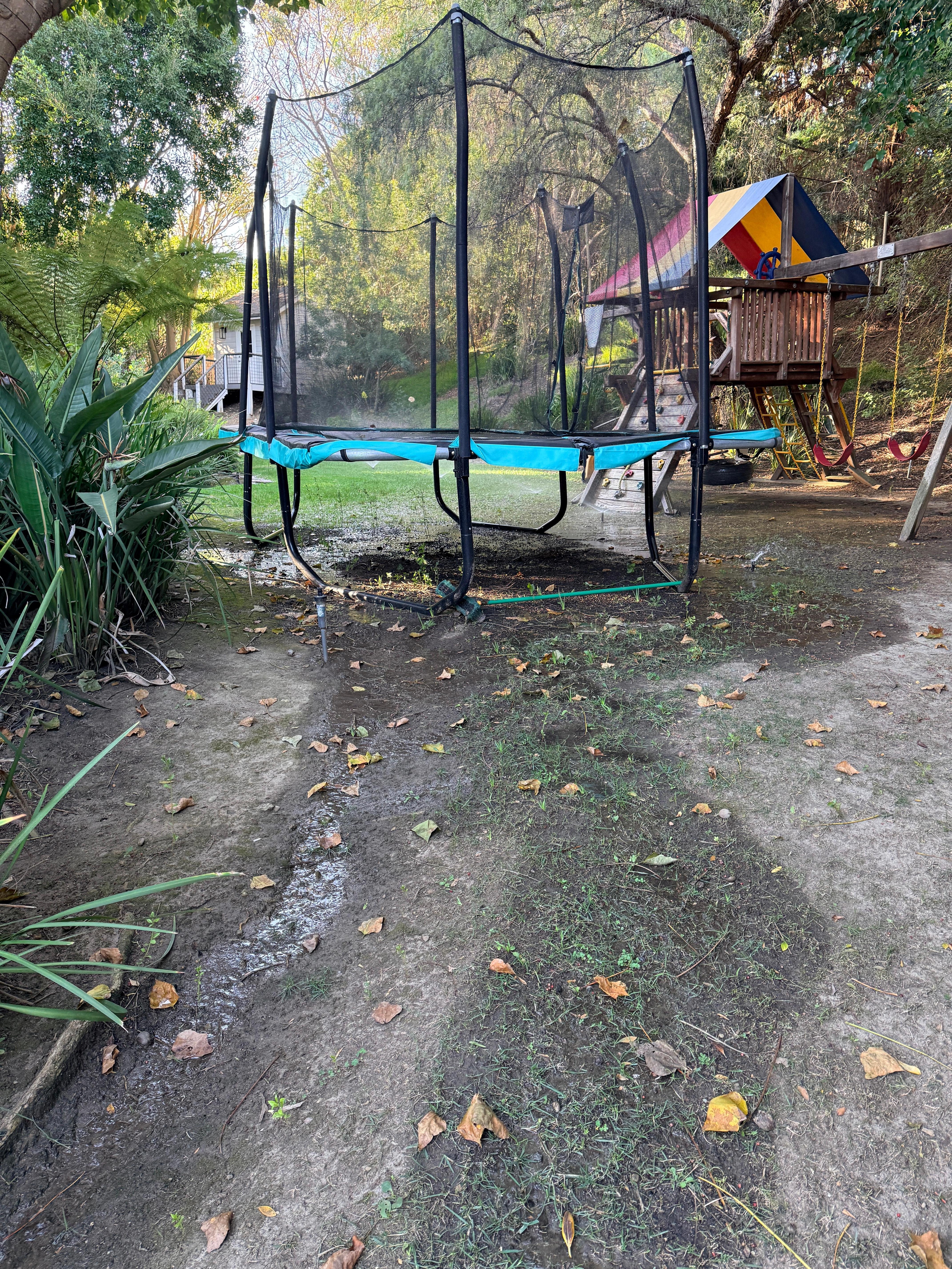 Sprinklers broken in the back. The 