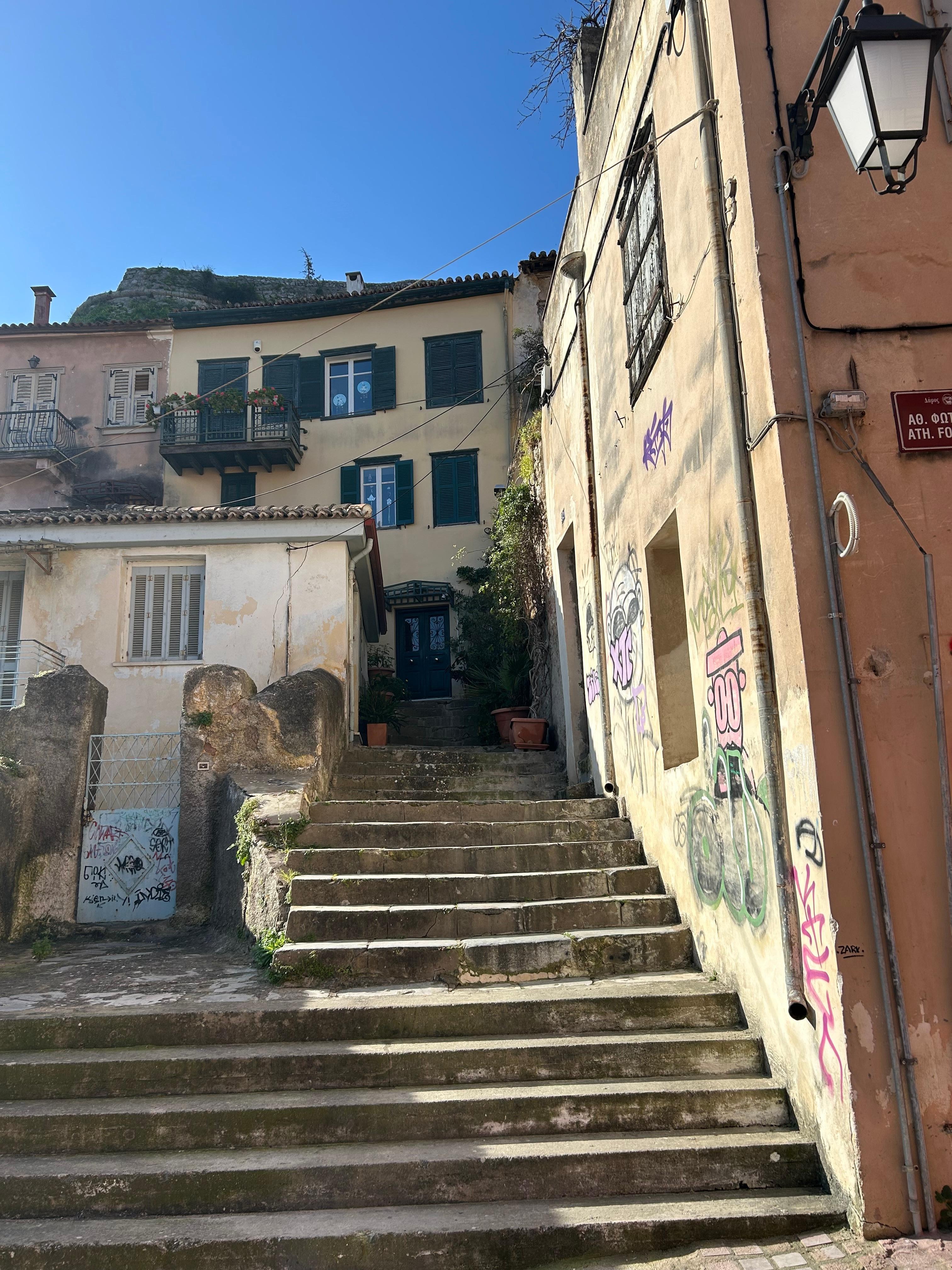 Steps leading to the property