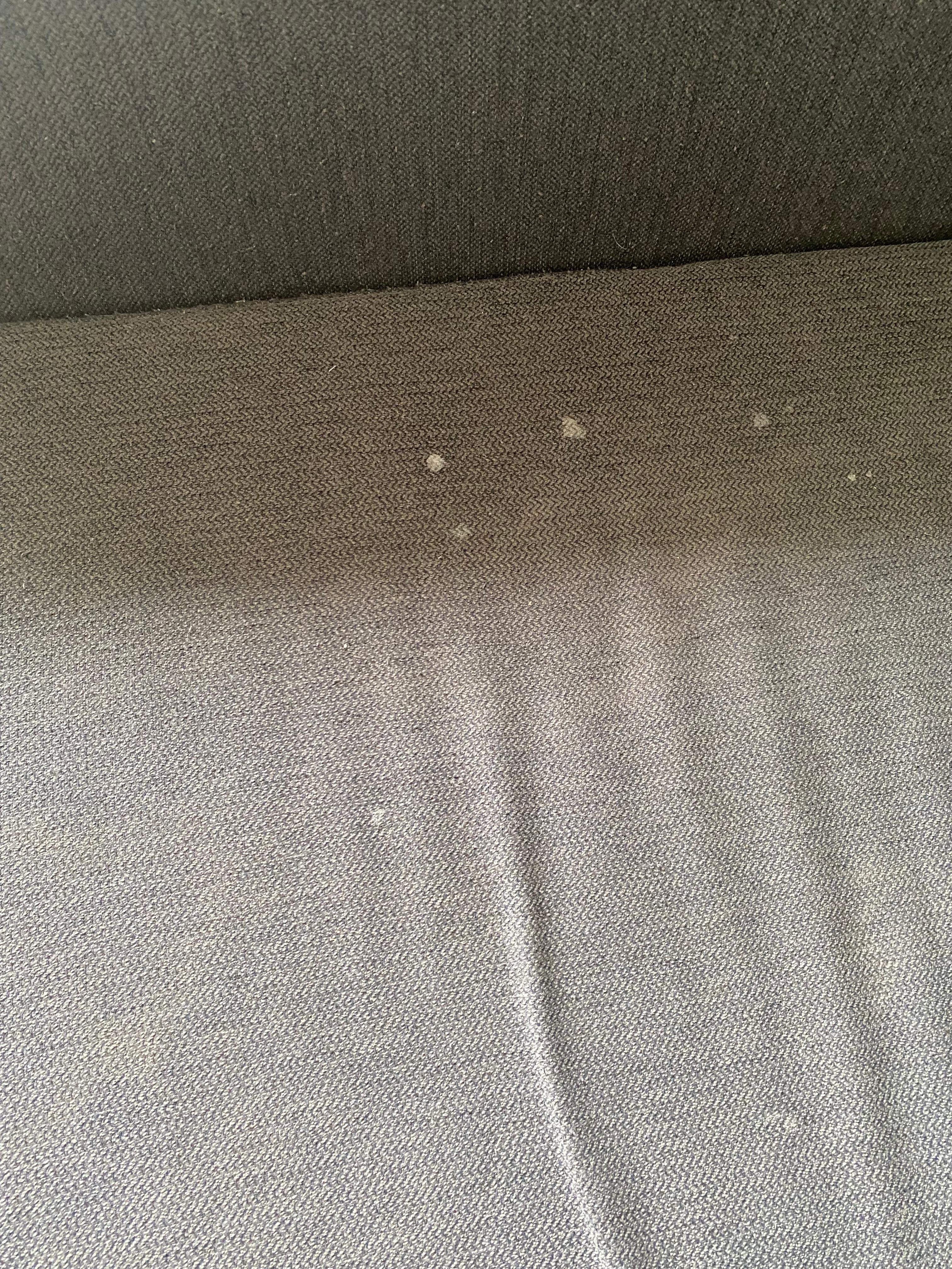 Stained couch and broken