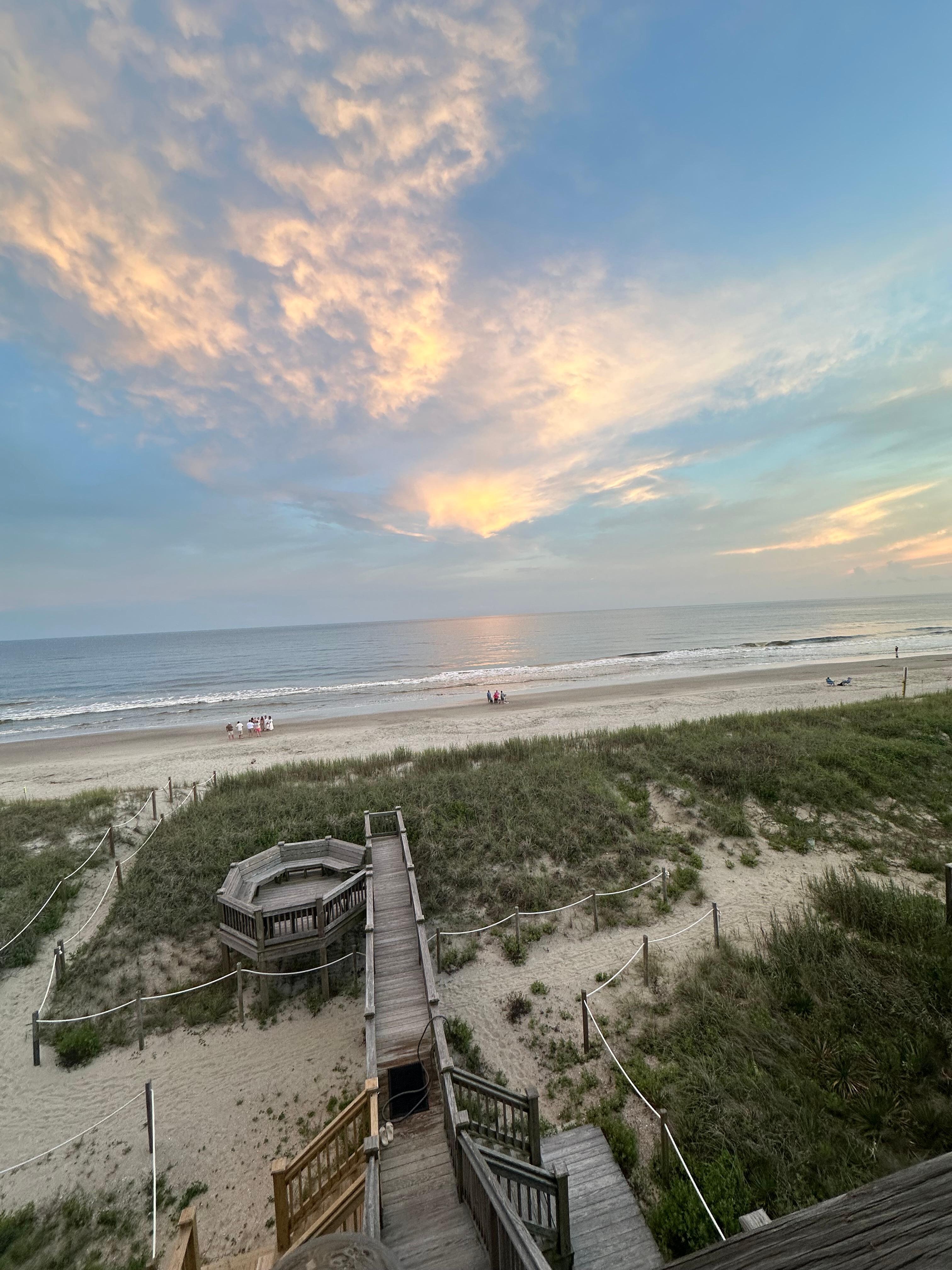 Just steps away from the ocean