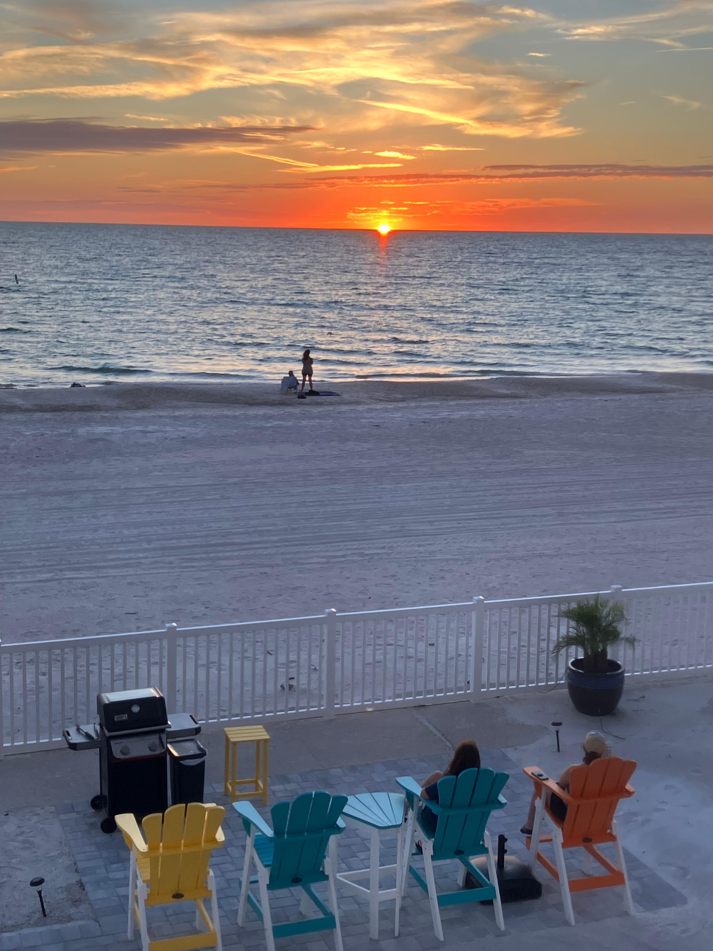 Sunset from the balcony