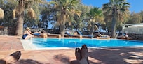 Hotels pool with bar