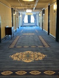 Spacious hallways