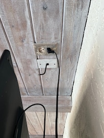 More wires hanging out of the bedroom