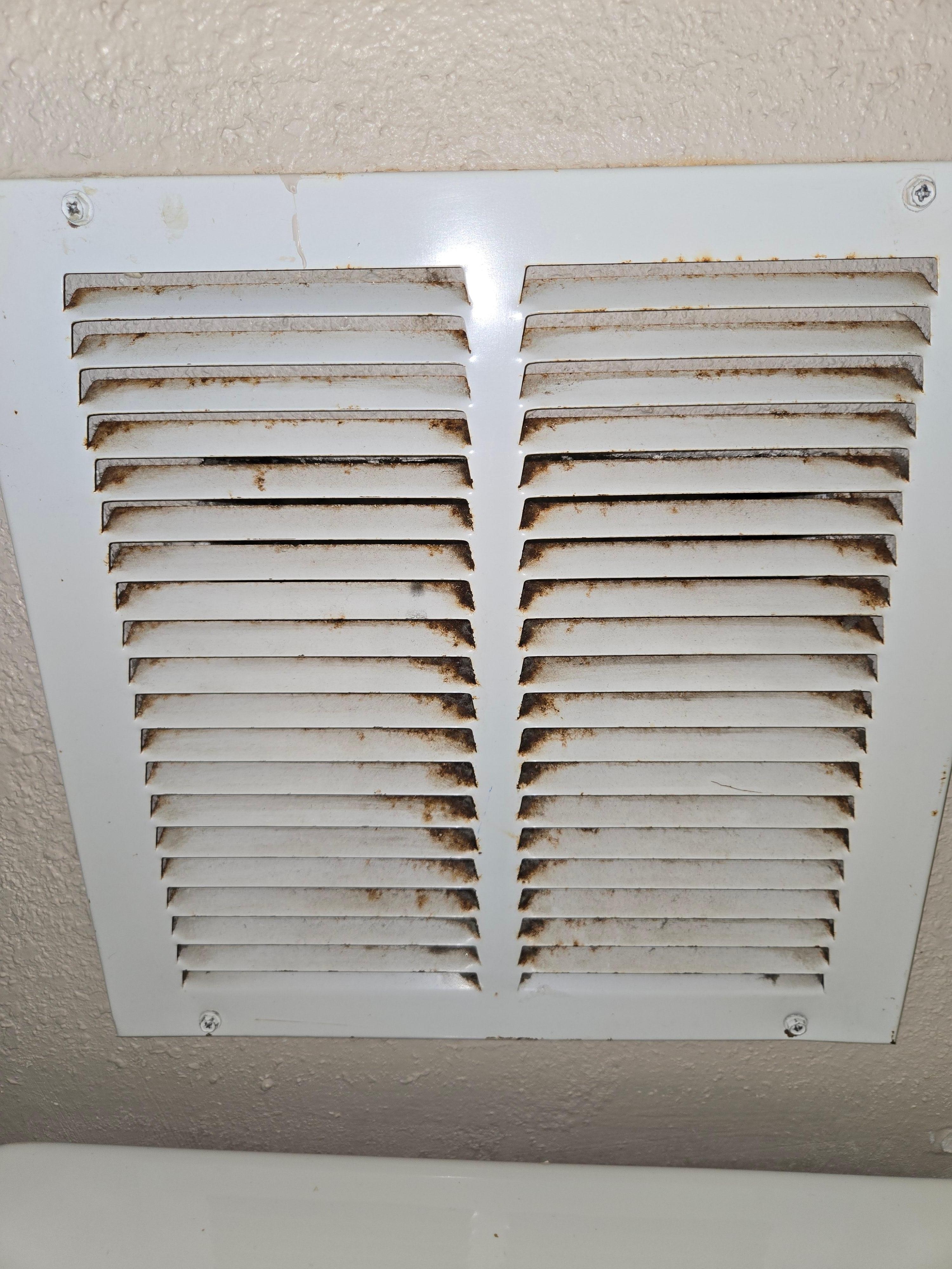 Rusted, dirty vent