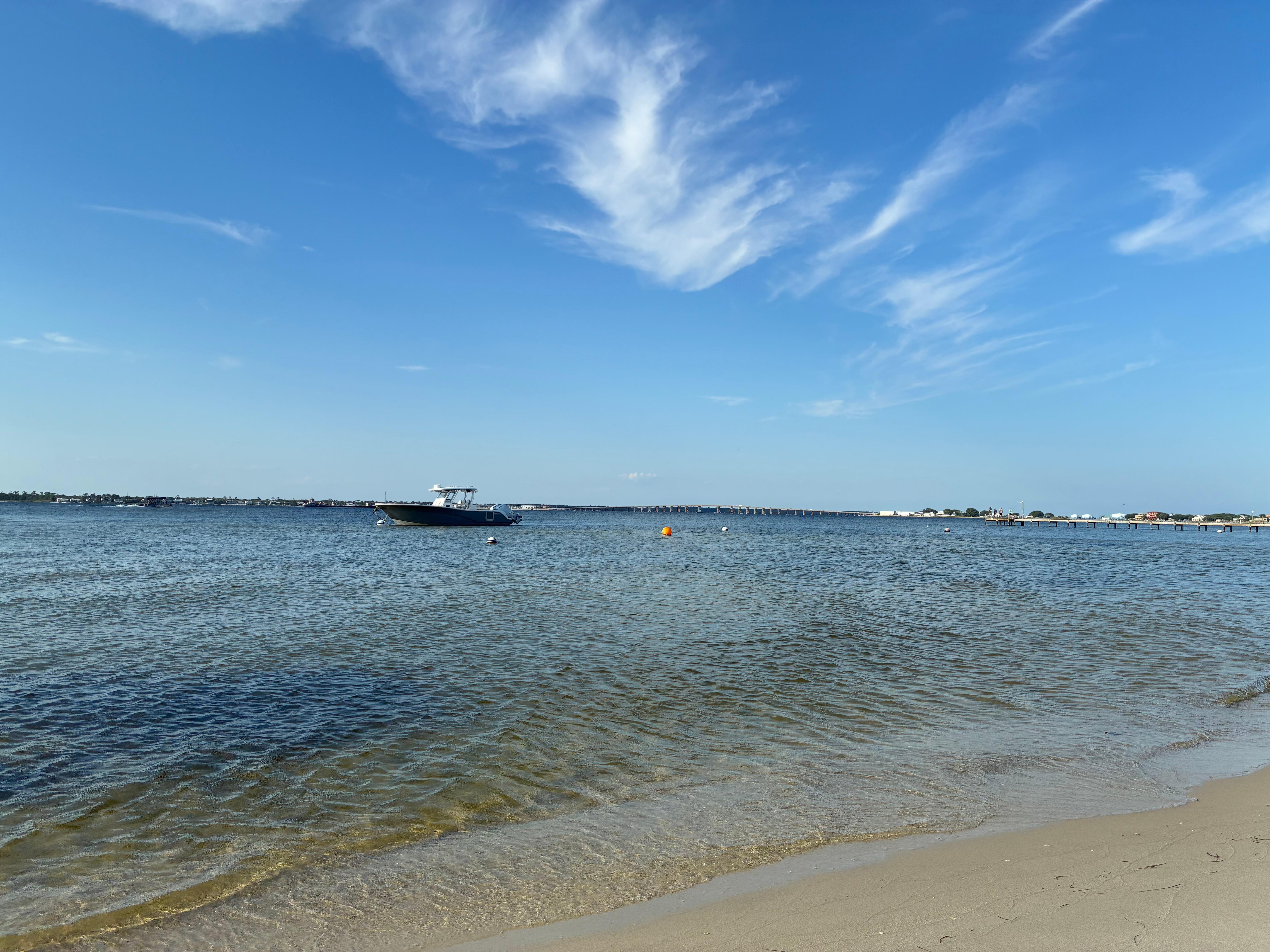 At the bay