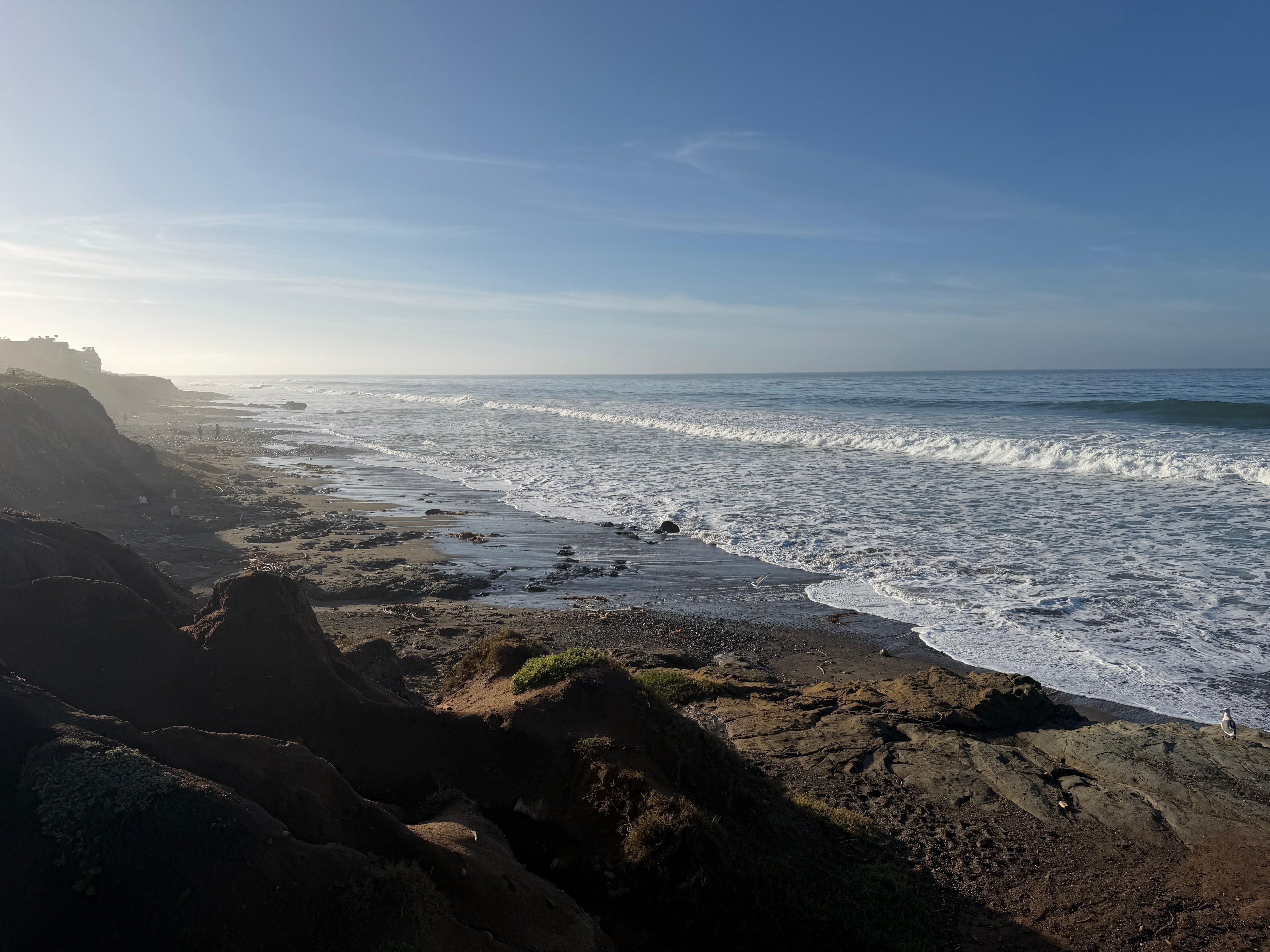 Looking south while on the beach 