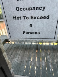 would you go out on the balcony alone, let alone with five other people?