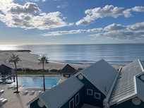 View from our ocean view apartment