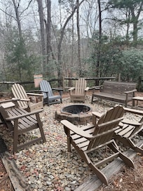 Fire pit with plenty of seating