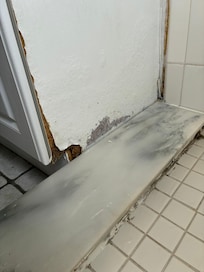 Mold/ rotting wood on bathroom vanity