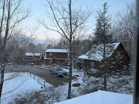 It snowed on our first night there. The kids were so happy!