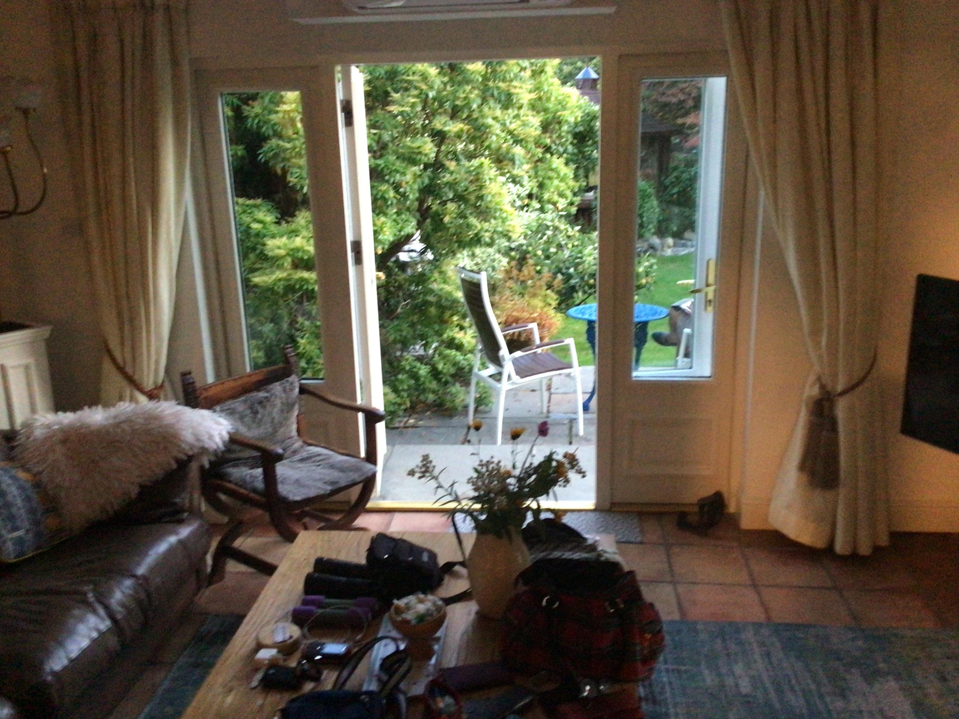 Way out in the garden