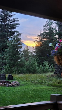 A nice sunrise through the kitchen window