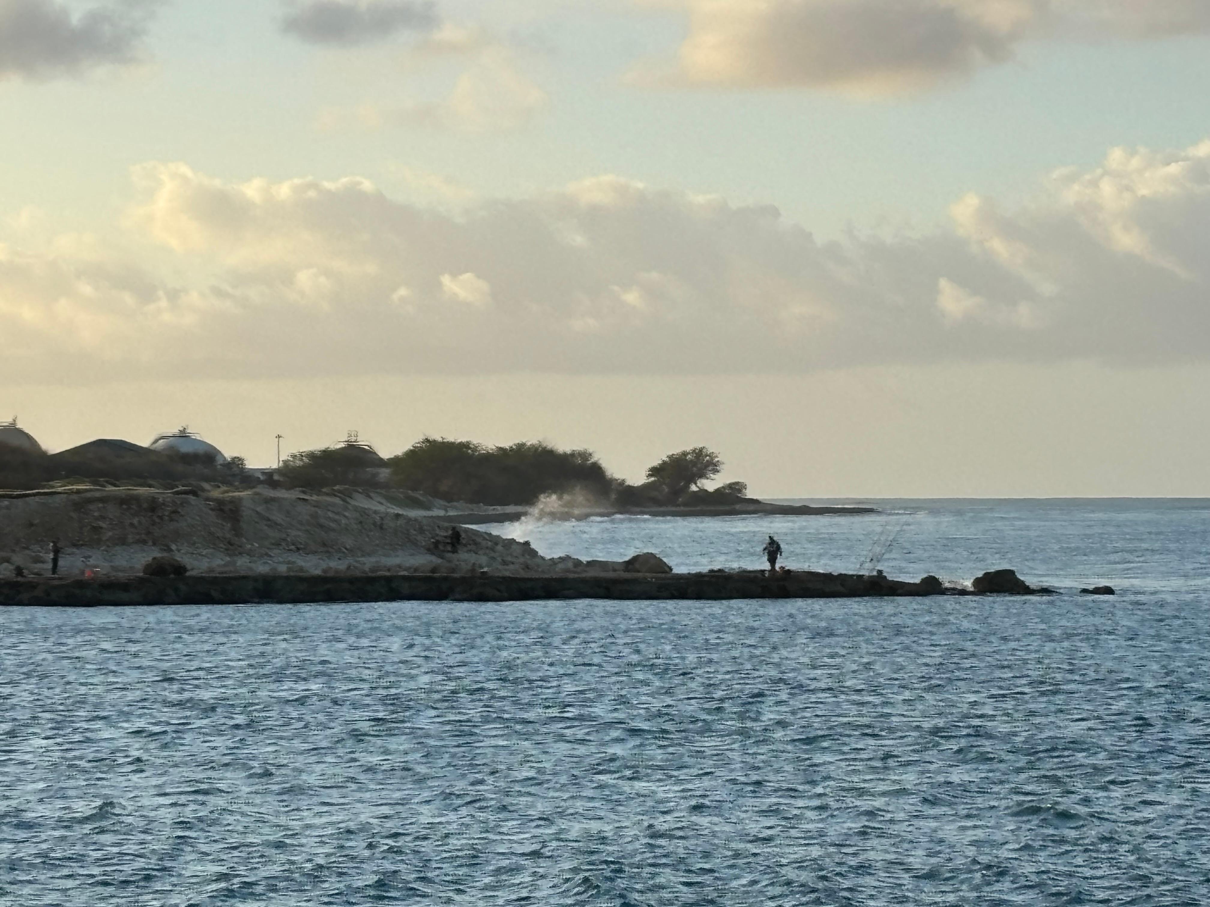 View from the point of view- a nice paved path from the condo! 