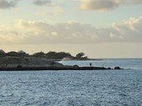 View from the point of view- a nice paved path from the condo!