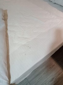 Cama manchada