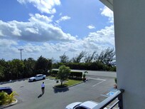 The view from the master bedroom balconey