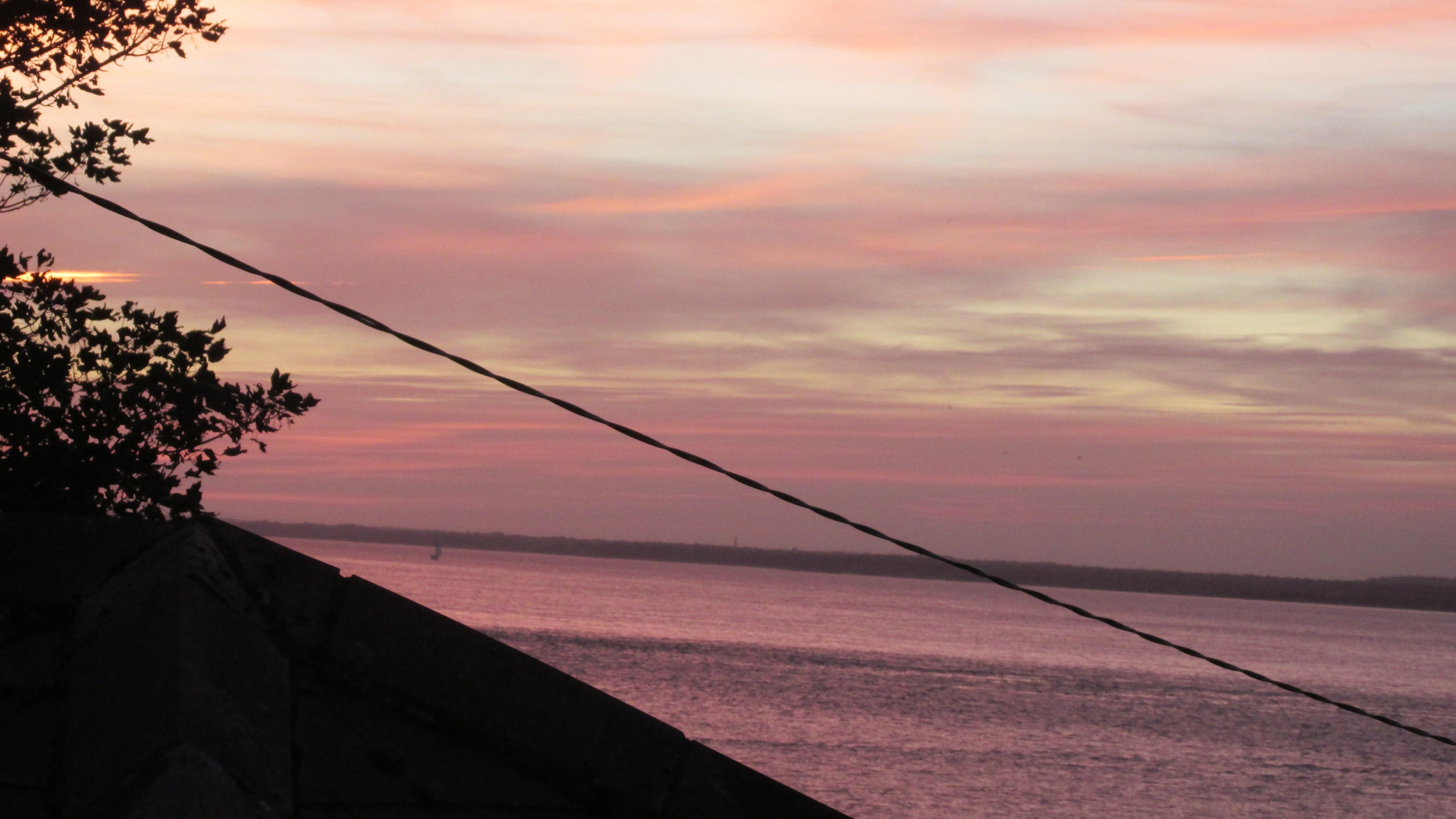 Sunset from the sitting room.