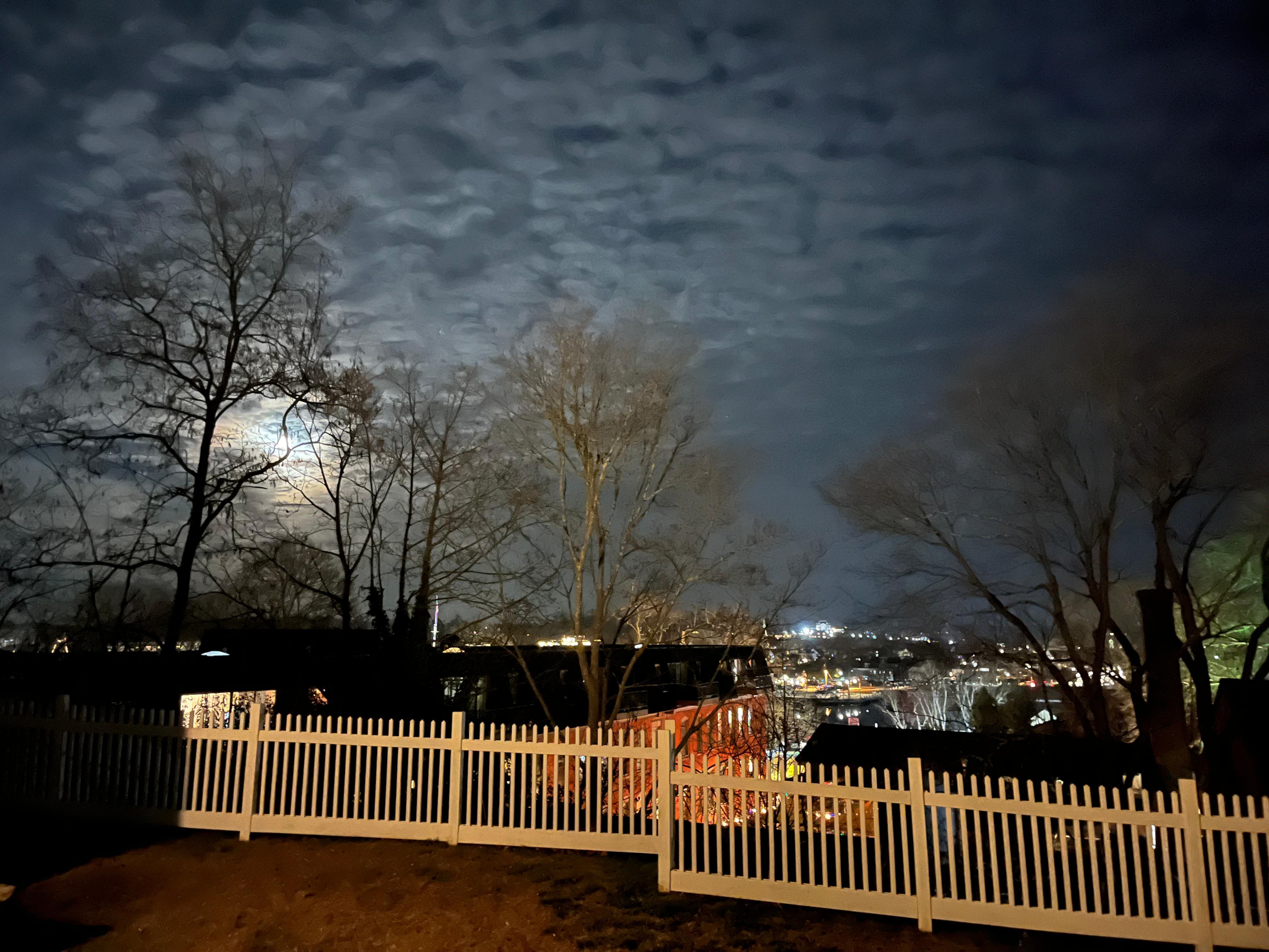 View from the front yard. What a magical night!