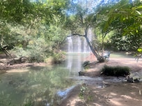 The sloth tour from hotel. We swam around in the waterfall, so refreshing.