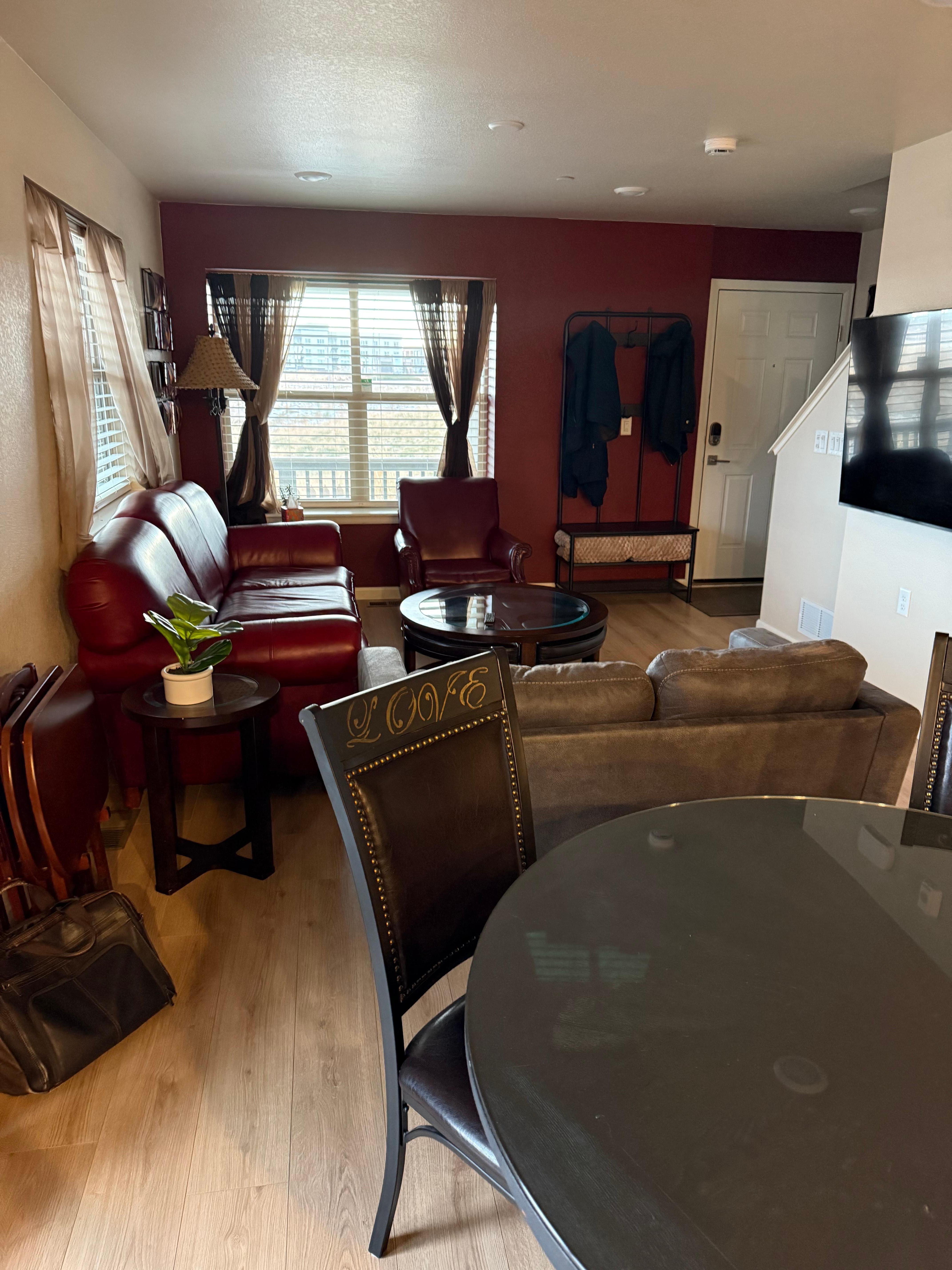 Nice relaxing spaces. 