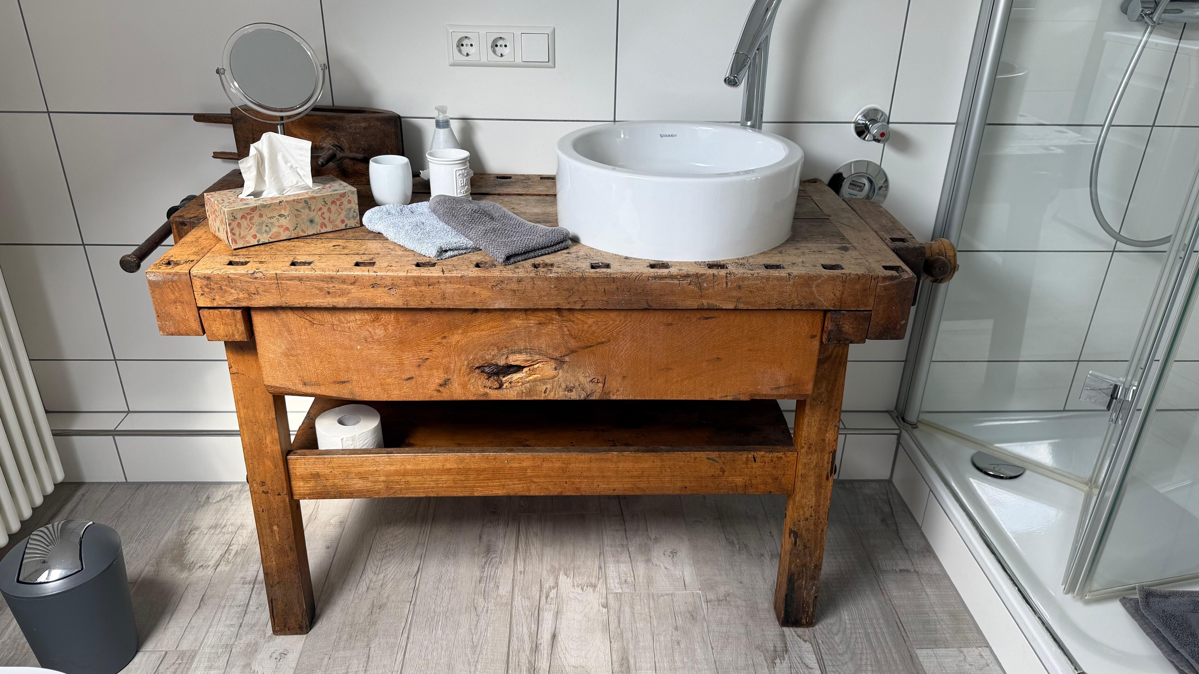 Interessantes Detail im Bad