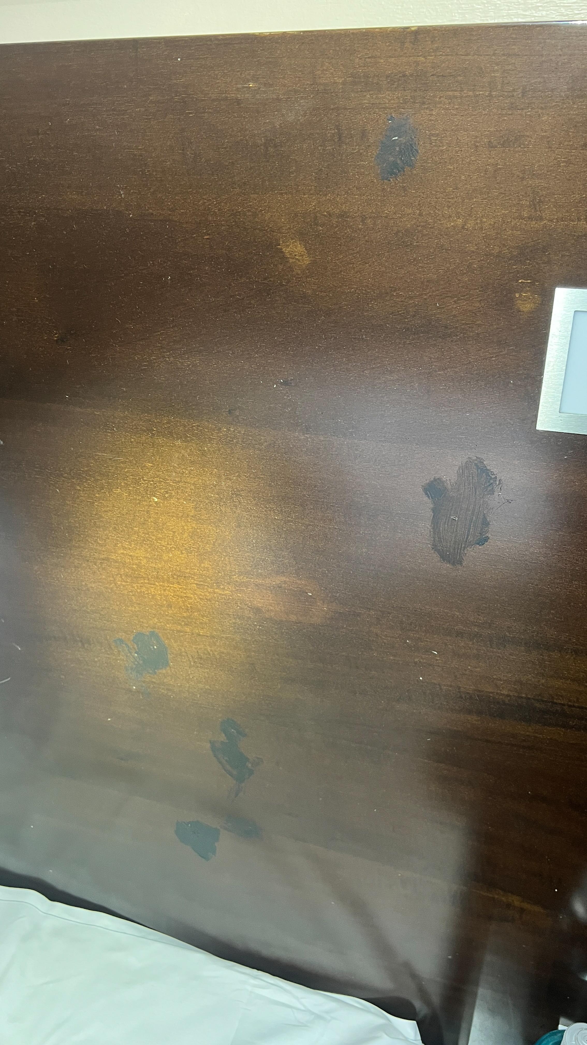 das kopfende vom bett