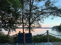 End of sunset off the deck