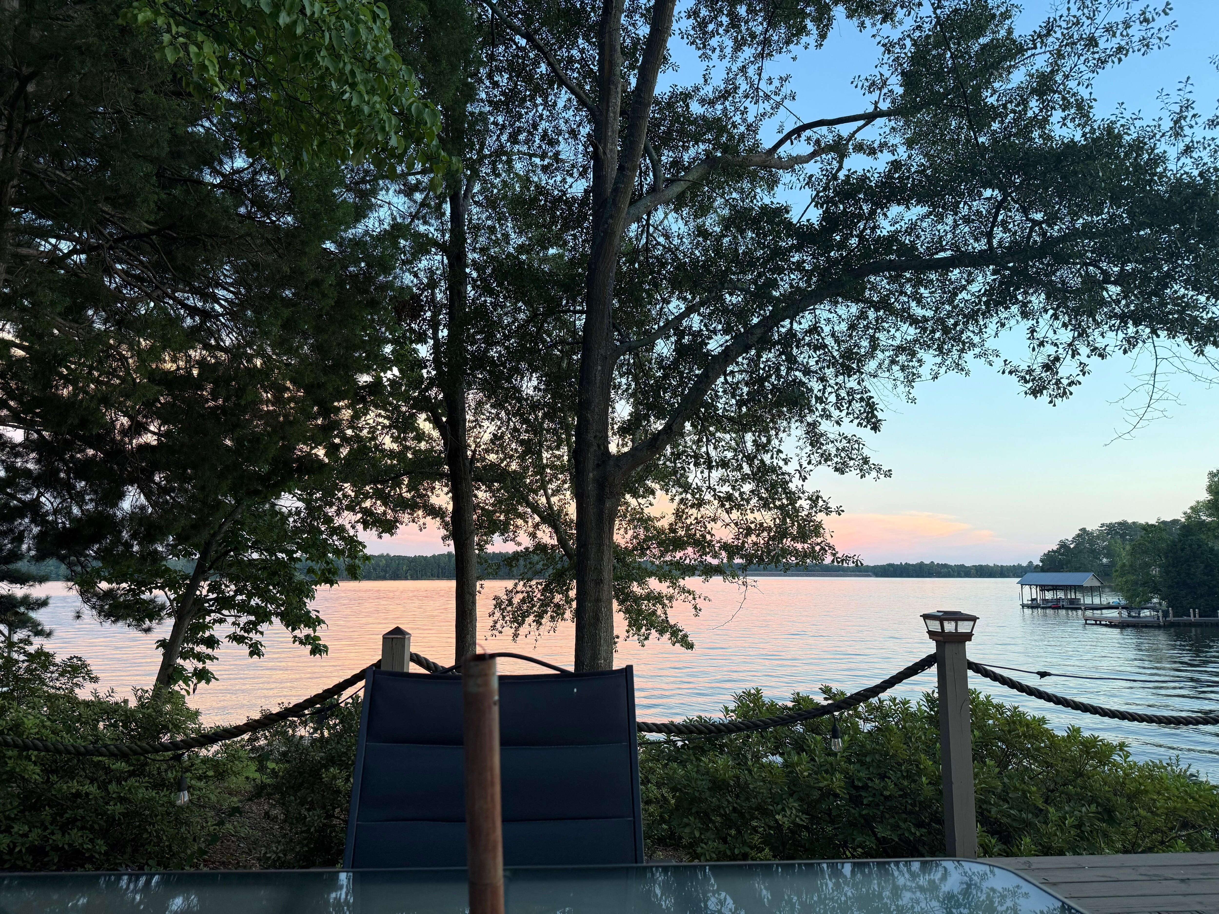 End of sunset off the deck