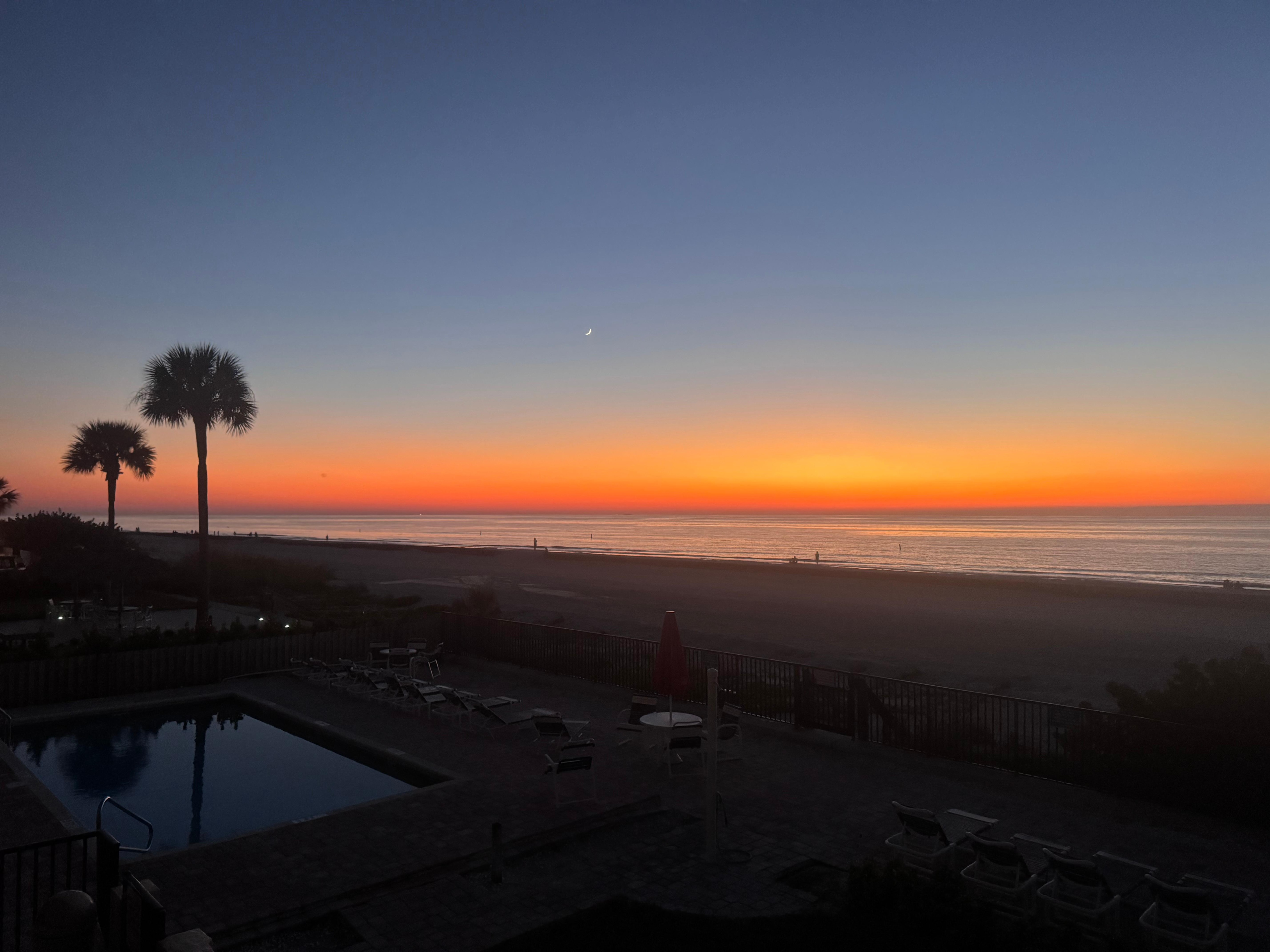 Sunset from the deck