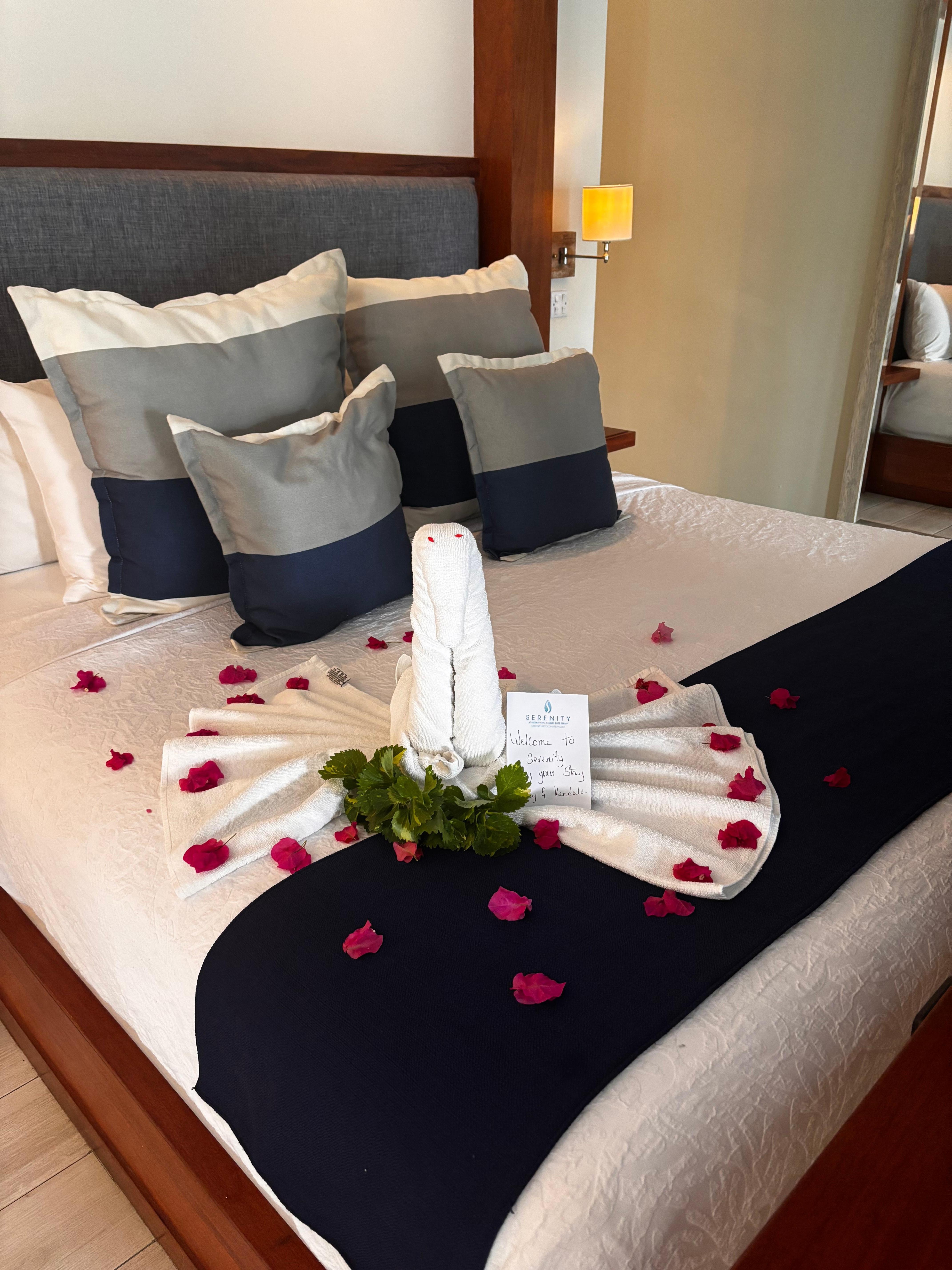 Our beautiful bed each night 