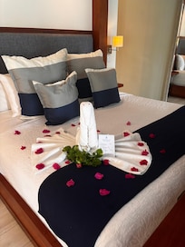 Our beautiful bed each night