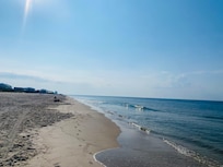 Beach in front of home