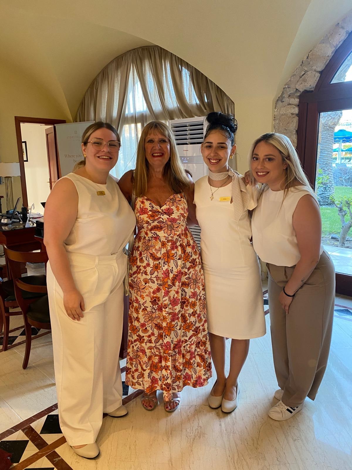 The lovely Afroditi & reception staff