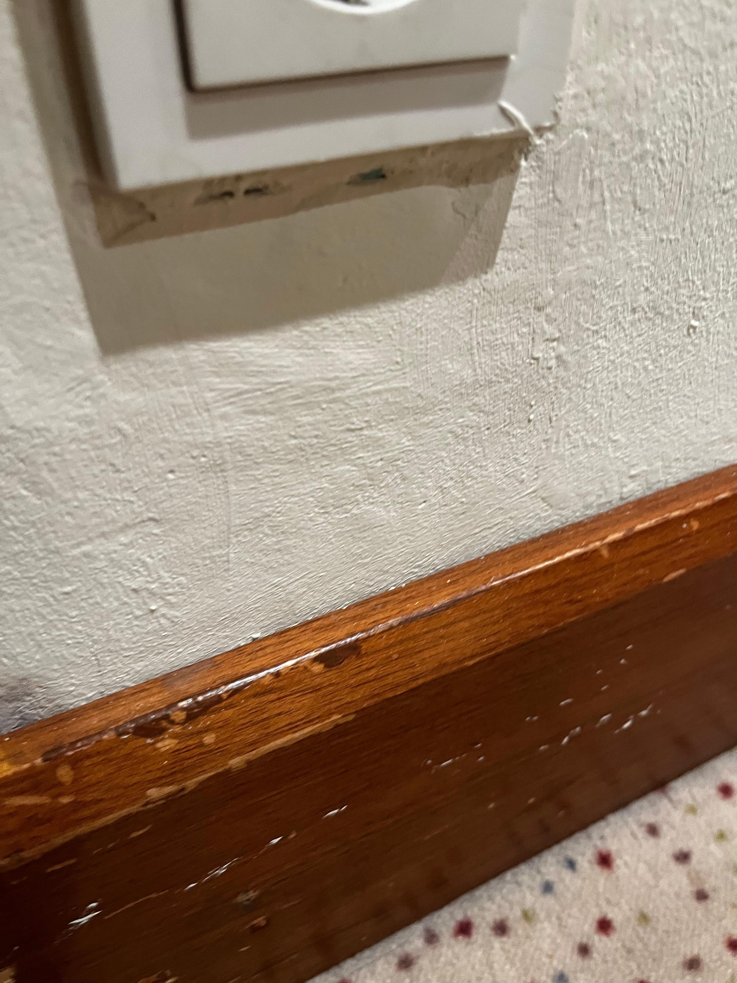 All surfaces chipped 