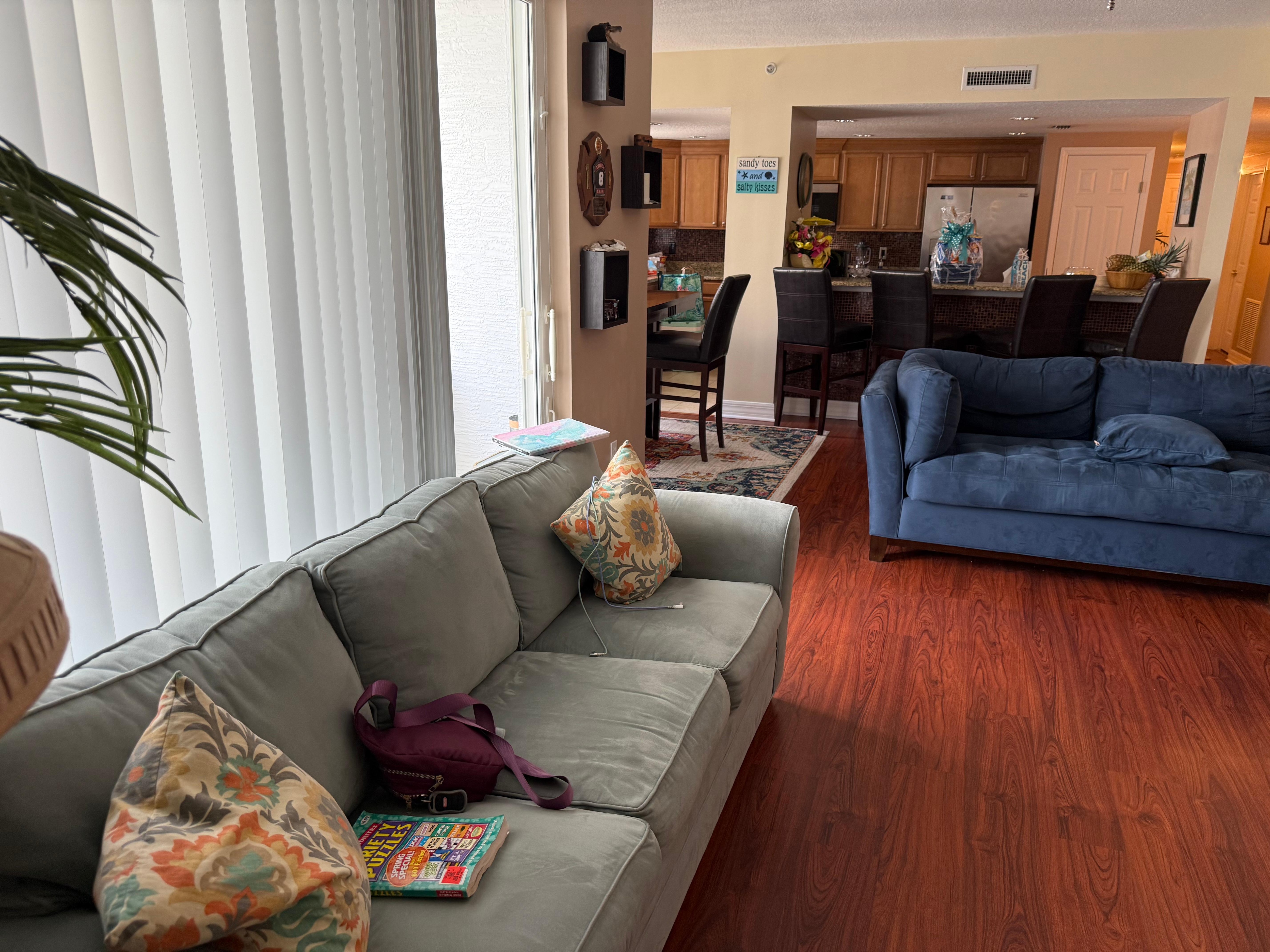 The Penthouse unit had a great patio where you could view the Atlantic and the river