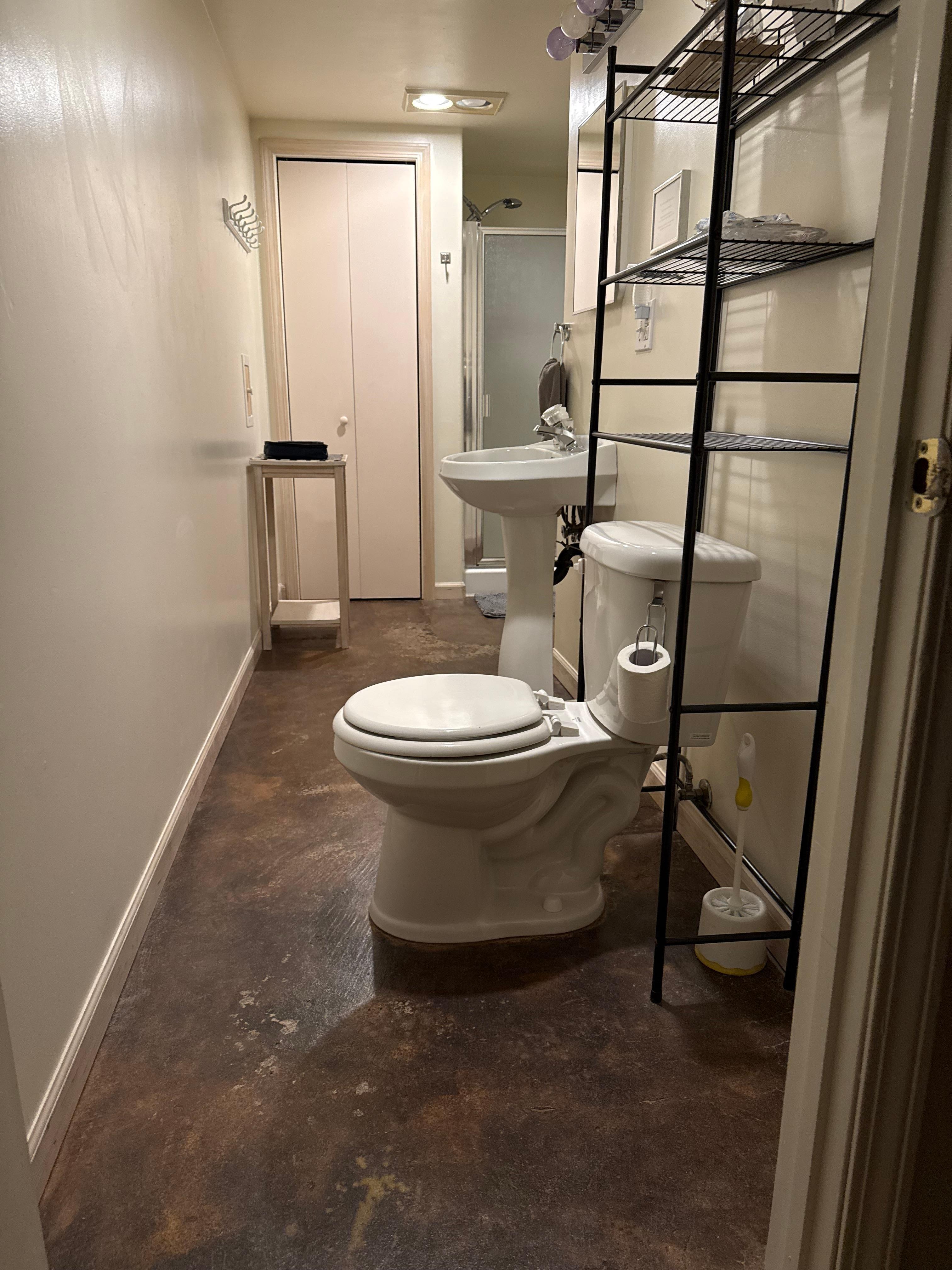 Bathroom when I arrived.