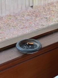 Dirty ashtrays