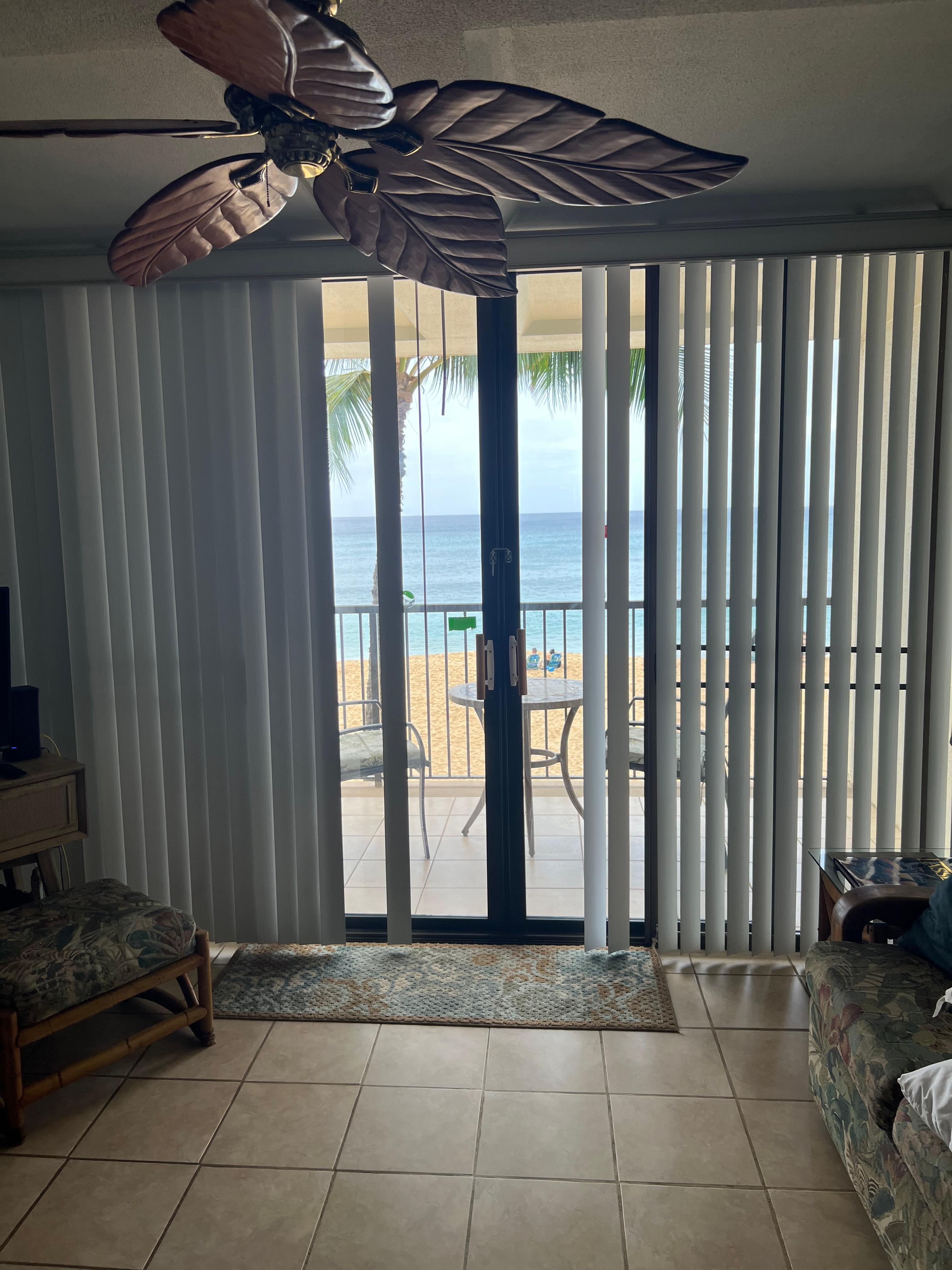 Blinds closed all the way…