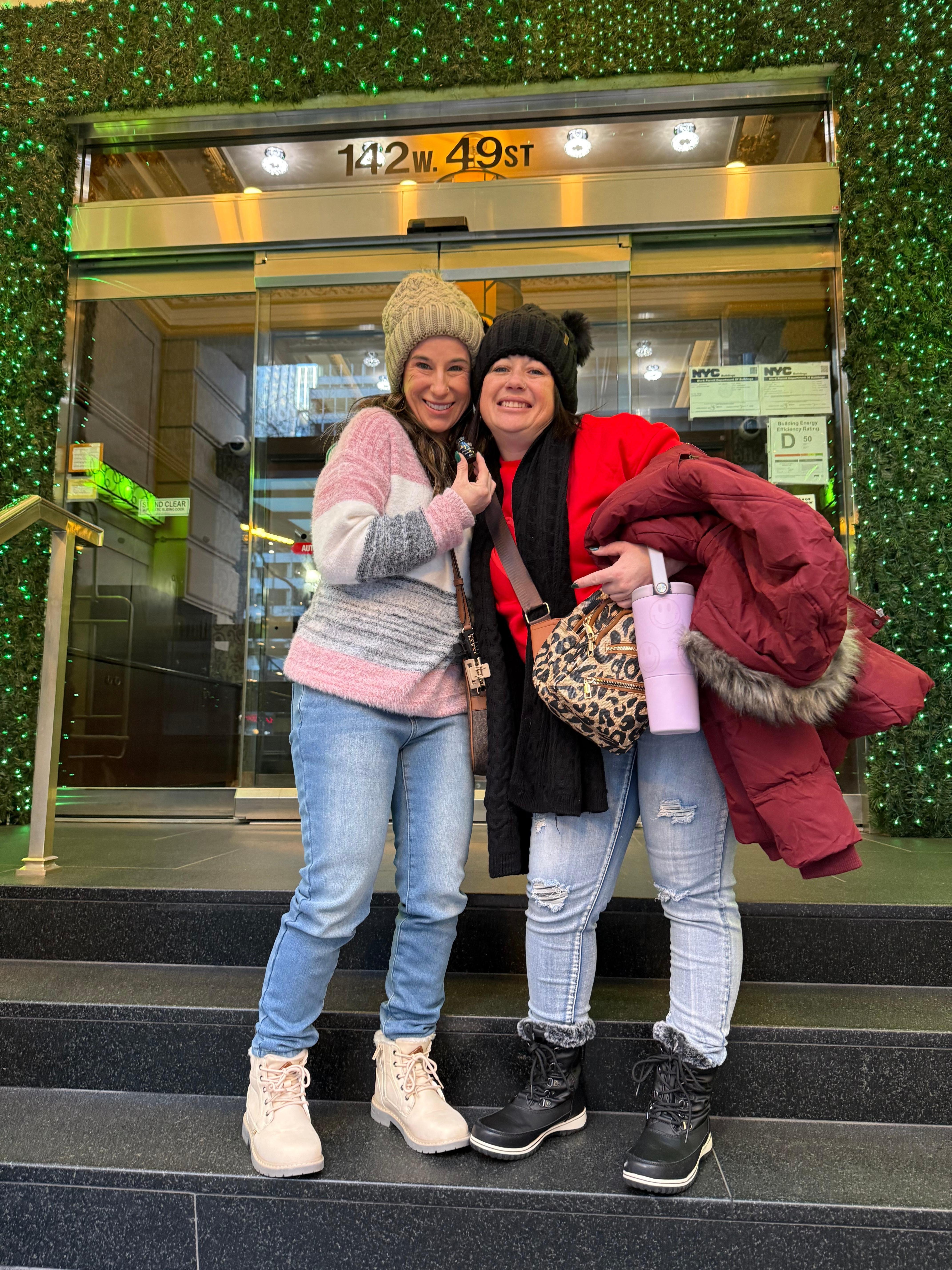 Out front if Radio City Apartments 