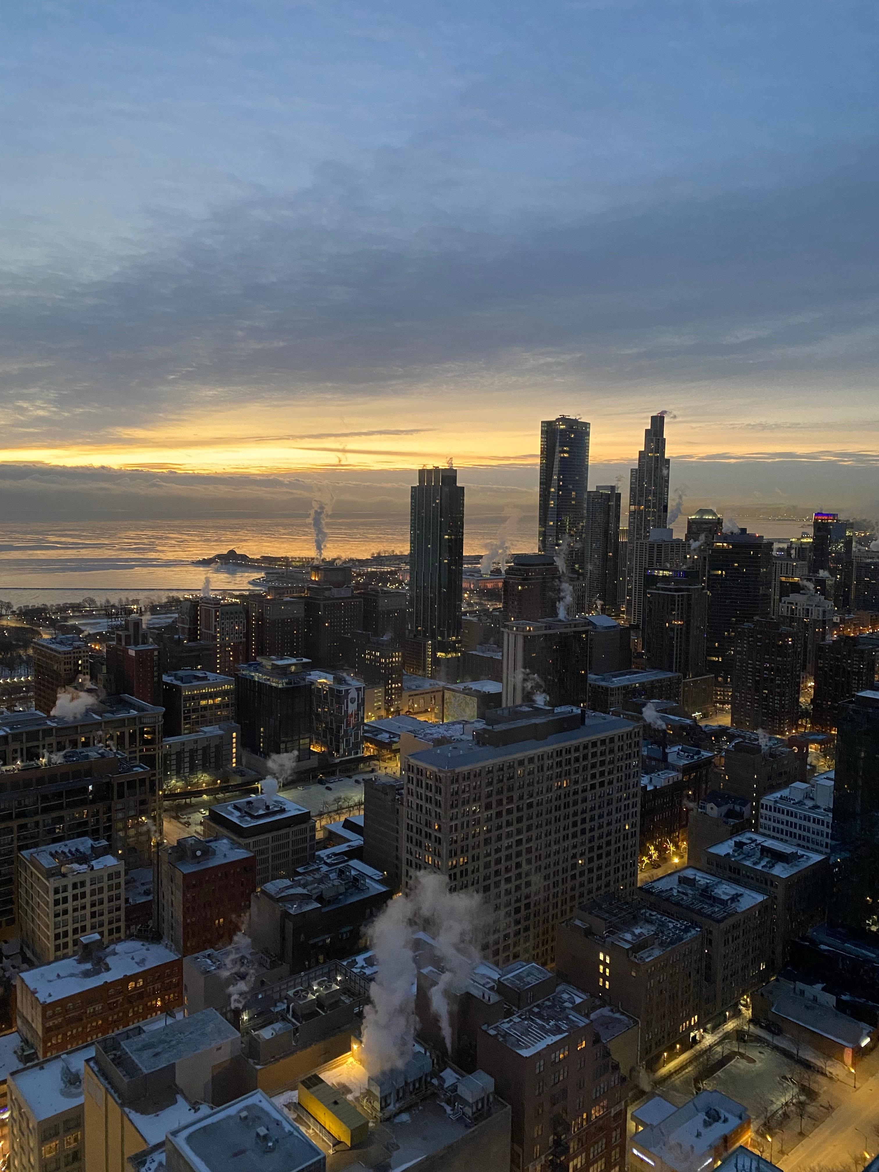 Our view of Lake Michigan