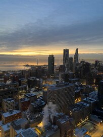 Our view of Lake Michigan