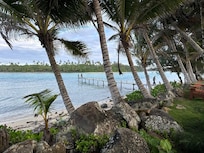 The jetty for fishing and snorkeling