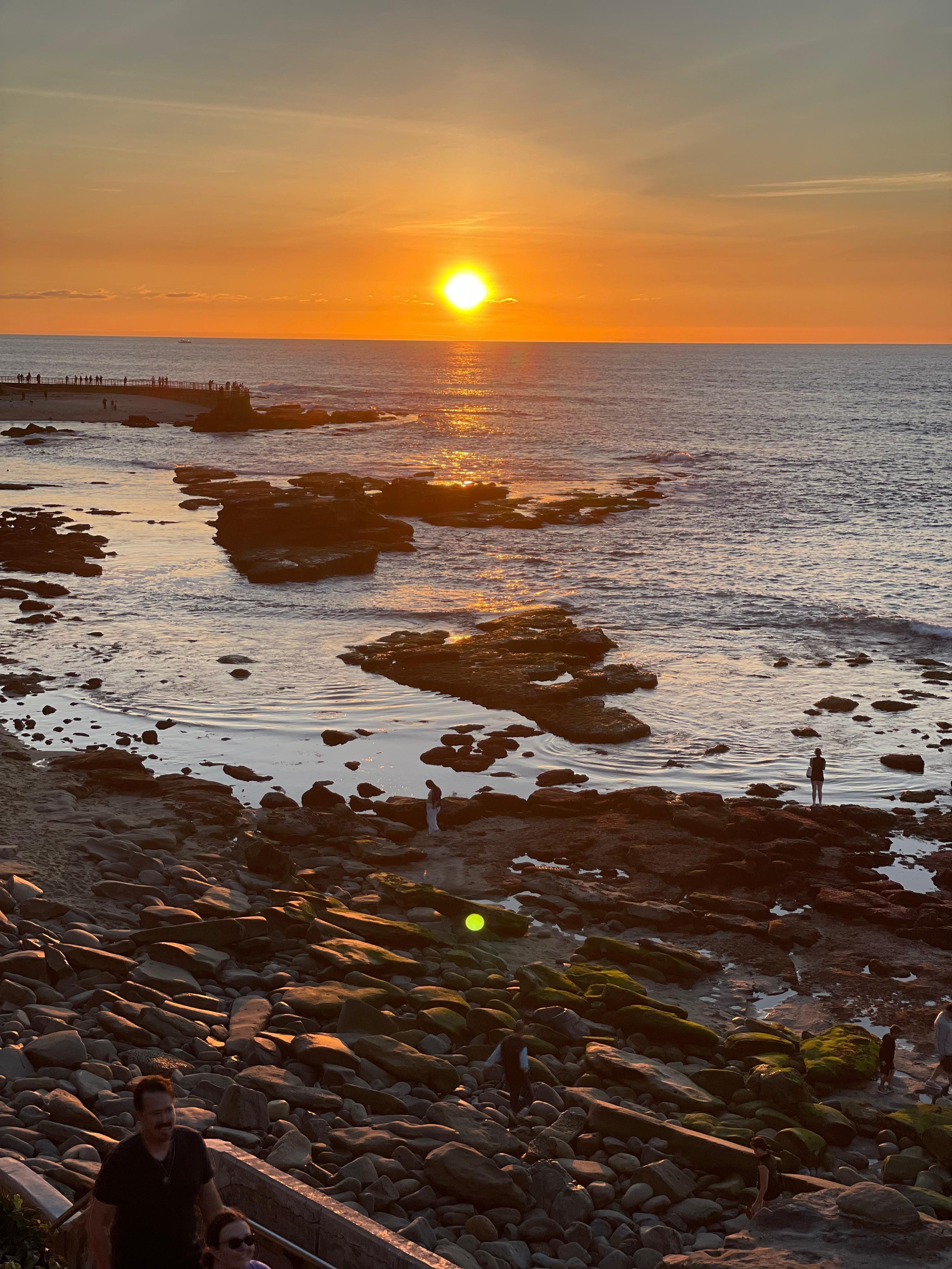 Sunset at La Jolla cove