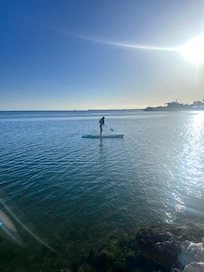 The paddle boards and kayaks were great to have available for our use!
