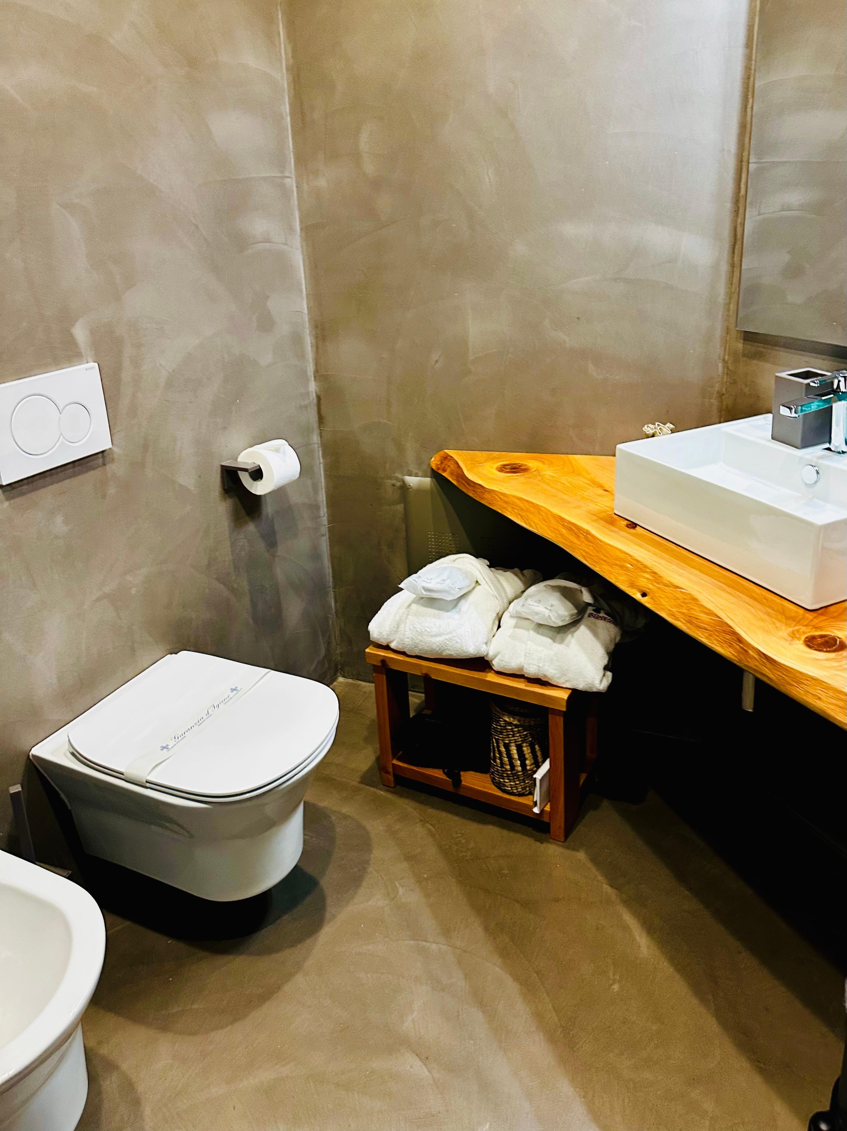 Fully equipped bathroom including  dental products