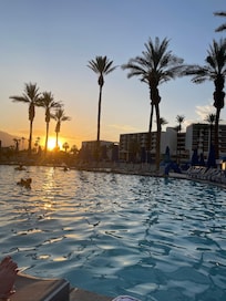Sunset at the pool!